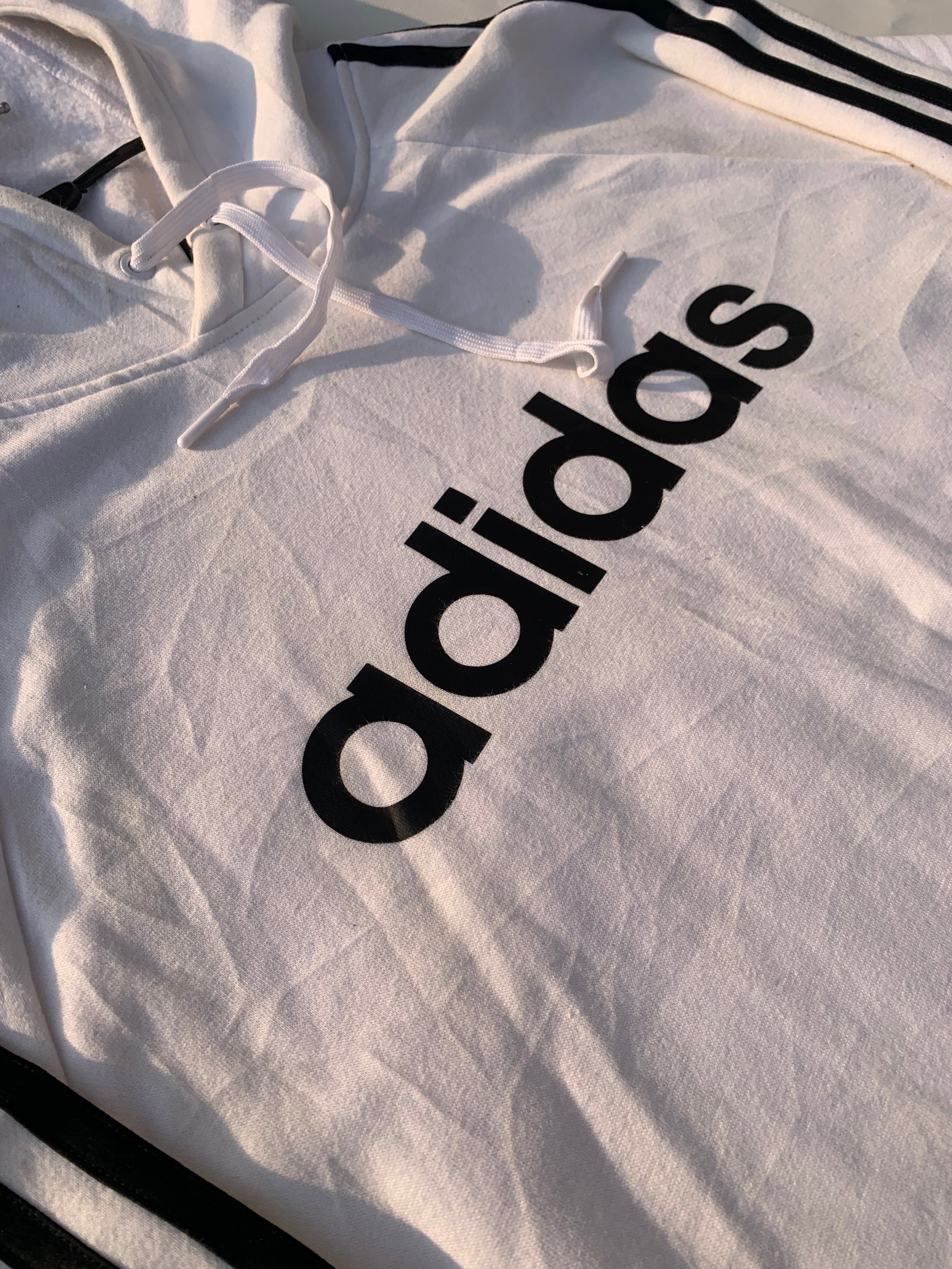 ADIDAS WHITE HOODIE