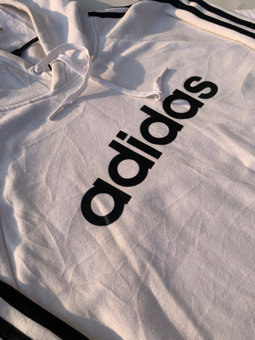 ADIDAS WHITE HOODIE