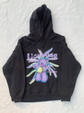 PRINTED BLACK HOODIE